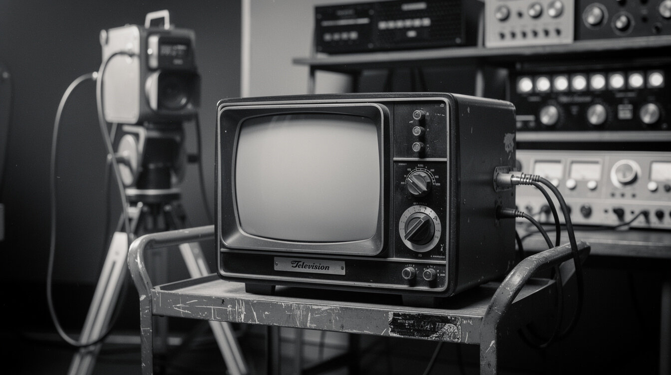 vintage television set