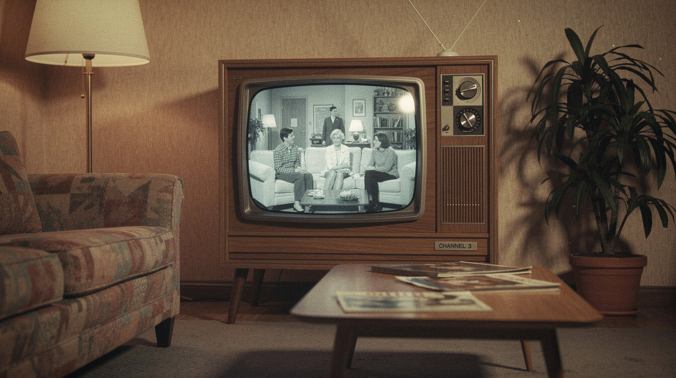 vintage television set