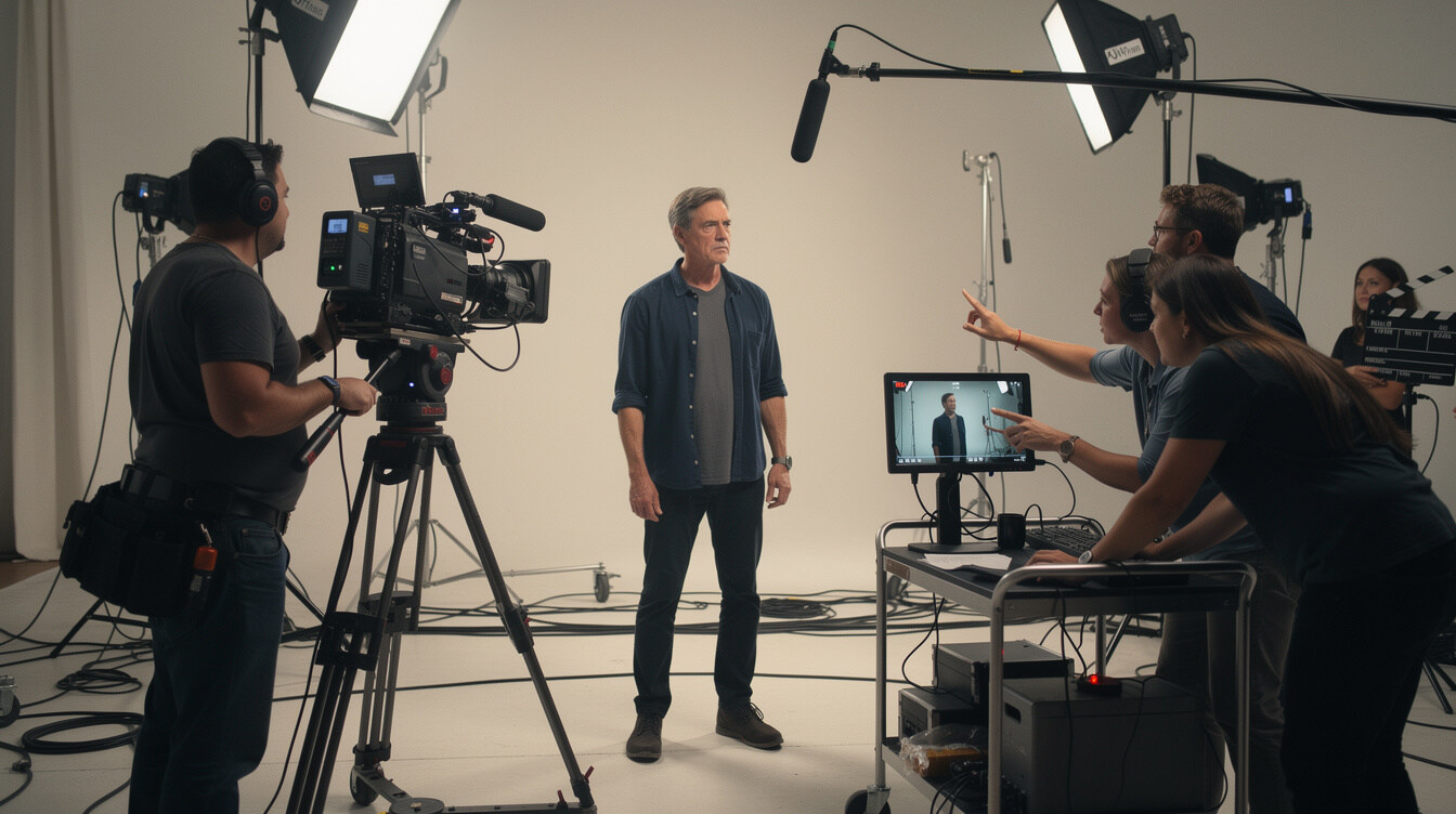 actor on set